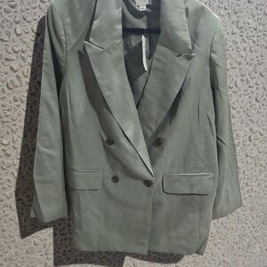 Men's Green Double-Breasted Blazer